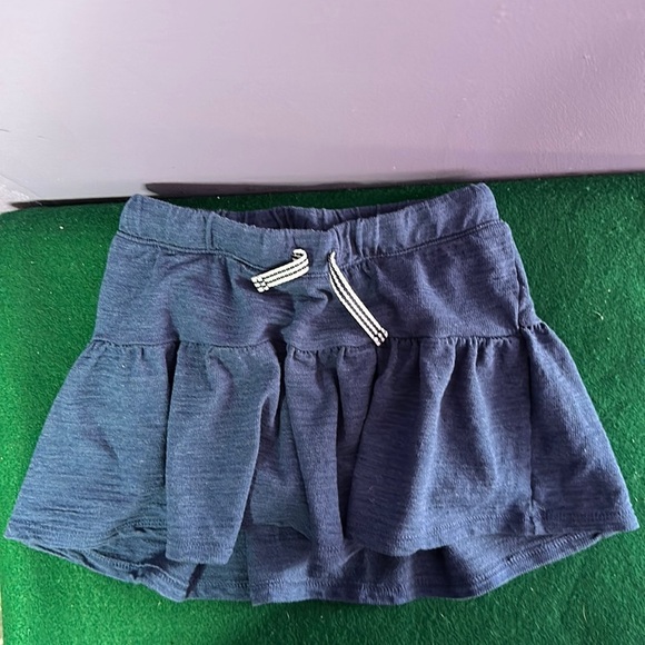 Cat & Jack Girls Dark Blue Skort Pull-On with Drawstring Waist Size 6/6X - Picture 1 of 4